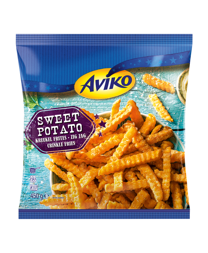 SWEET POTATO CRINKLE FRIES 450